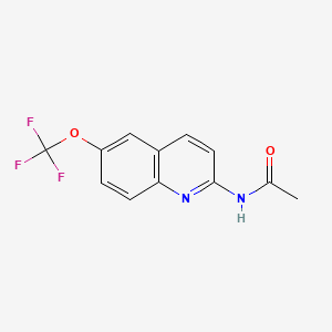 molecular formula C12H9F3N2O2 B14132613 N-(6-(Trifluoromethoxy)quinolin-2-yl)acetamide 
