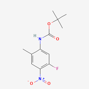 molecular formula C12H15FN2O4 B14132652 tert-Butyl (5-fluoro-2-methyl-4-nitrophenyl)carbamate 