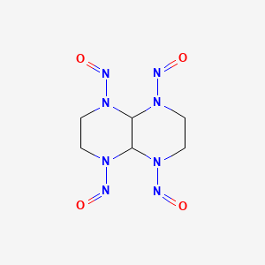 molecular formula C6H10N8O4 B14132677 Pyrazino[2,3-b]pyrazine, decahydro-1,4,5,8-tetranitroso-, trans- CAS No. 81898-35-3