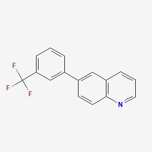 molecular formula C16H10F3N B14132685 6-[3-(Trifluoromethyl)phenyl]quinoline 