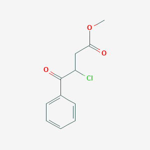 molecular formula C11H11ClO3 B14132729 Methyl-3-benzoyl-3-chloropropionate CAS No. 14273-97-3