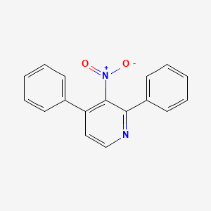 molecular formula C17H12N2O2 B14132826 3-Nitro-2,4-diphenylpyridine 