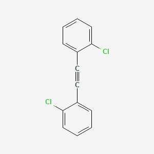 molecular formula C14H8Cl2 B14132863 Benzene, 1,1'-(1,2-ethynediyl)bis[2-chloro- CAS No. 5293-77-6