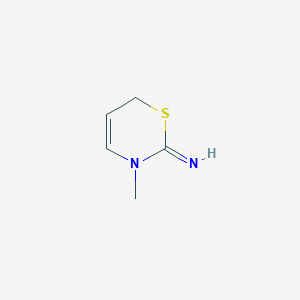 molecular formula C5H8N2S B141329 3-methyl-6H-1,3-thiazin-2-imine CAS No. 153068-60-1