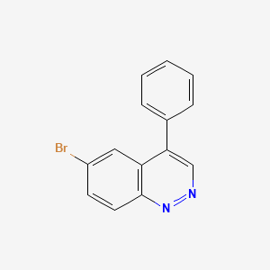 molecular formula C14H9BrN2 B14132906 6-Bromo-4-phenylcinnoline 