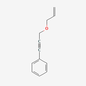 molecular formula C12H12O B14132918 Benzene, [3-(2-propenyloxy)-1-propynyl]- CAS No. 53877-58-0