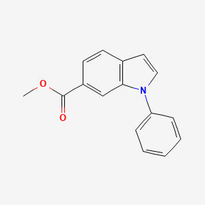 molecular formula C16H13NO2 B14132957 Methyl 1-phenyl-1H-indole-6-carboxylate 