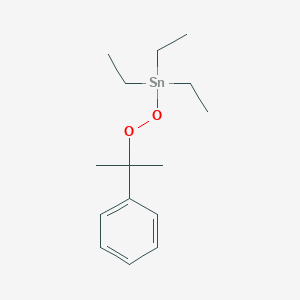 molecular formula C15H26O2Sn B14132998 Triethyl[(2-phenylpropan-2-yl)peroxy]stannane CAS No. 4403-62-7