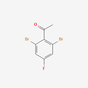 molecular formula C8H5Br2FO B1413303 2',6'-Dibromo-4'-fluoroacetophenone CAS No. 1804931-51-8
