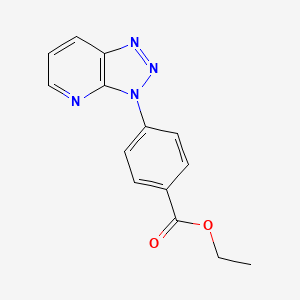 molecular formula C14H12N4O2 B14133057 Ethyl 4-(3H-[1,2,3]triazolo[4,5-b]pyridin-3-yl)benzoate CAS No. 78750-77-3