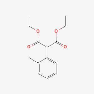 molecular formula C14H18O4 B14133084 1,3-Diethyl 2-(2-methylphenyl)propanedioate 