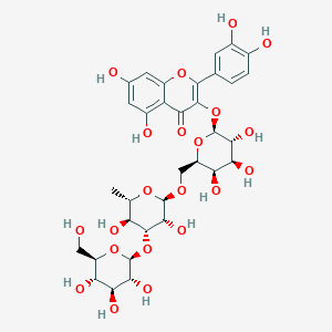 molecular formula C33H40O21 B141331 Hyperin 6''-[glucosyl-(1->3)-rhamnoside] CAS No. 134953-93-8