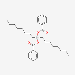 molecular formula C30H44O4Sn B14133157 Bis(benzoyloxy)(dioctyl)stannane CAS No. 23519-66-6