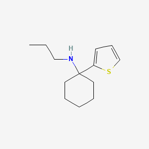molecular formula C13H21NS B14133168 N-Propyl-1-(thiophen-2-yl)cyclohexan-1-amine 