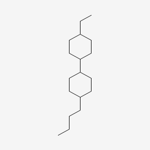 molecular formula C18H34 B14133254 1,1'-Bicyclohexyl, 4-butyl-4'-ethyl- CAS No. 96624-42-9
