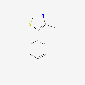 molecular formula C11H11NS B14133258 4-Methyl-5-(4-methylphenyl)-1,3-thiazole 