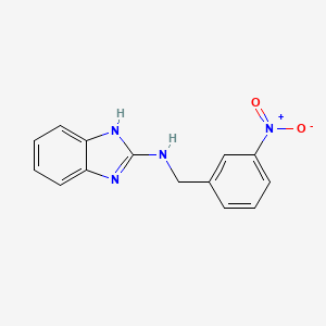 molecular formula C14H12N4O2 B14133290 N-(3-nitrobenzyl)-1H-benzo[d]imidazol-2-amine 
