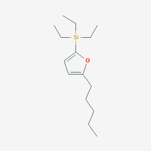 molecular formula C15H28OSi B14133334 Triethyl(5-pentylfuran-2-yl)silane 