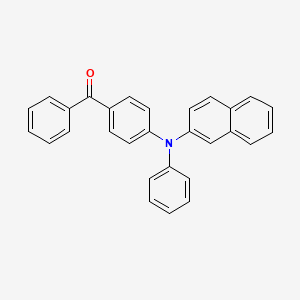 molecular formula C29H21NO B14133385 N-(4-benzoylphenyl)-N-phenylnaphthalen-2-amine 
