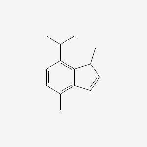 molecular formula C14H18 B14133386 1,4-Dimethyl-7-(propan-2-yl)-1H-indene CAS No. 66325-50-6