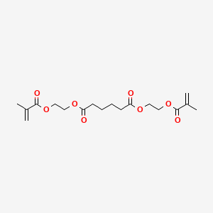 molecular formula C18H26O8 B14133460 Bis{2-[(2-methylacryloyl)oxy]ethyl} hexanedioate CAS No. 4272-13-3