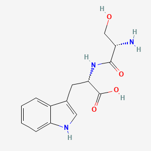 molecular formula C14H17N3O4 B14133463 Seryltryptophan CAS No. 94421-70-2