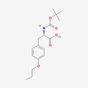 molecular formula C17H25NO5 B14133469 Boc-O-Propyl-L-tyrosine CAS No. 76757-93-2