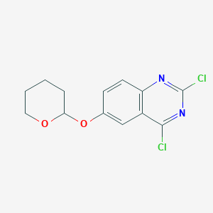 molecular formula C13H12Cl2N2O2 B14133485 2,4-Dichloro-6-(tetrahydropyran-2-yloxy)quinazoline CAS No. 464927-06-8