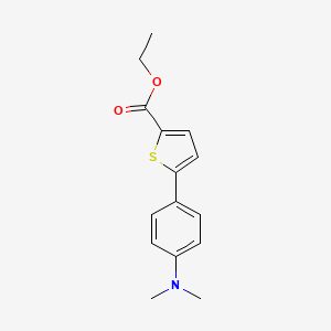 molecular formula C15H17NO2S B14133584 Ethyl 5-(4-dimethylaminophenyl)thiophene-2-carboxylate 