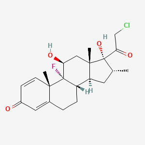 molecular formula C22H28ClFO4 B14133612 16-epi-Clobetasol CAS No. 61319-46-8