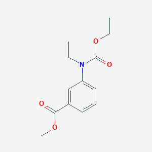 molecular formula C13H17NO4 B14133630 Methyl 3-[(ethoxycarbonyl)(ethyl)amino]benzoate 