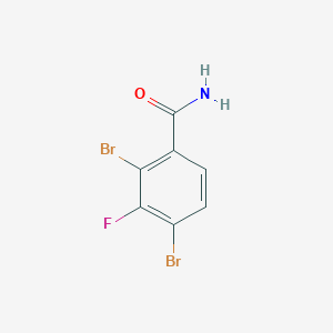 molecular formula C7H4Br2FNO B1413367 2,4-Dibromo-3-fluorobenzamide CAS No. 1803716-05-3