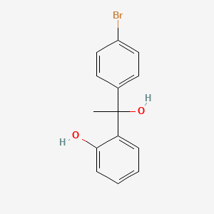 molecular formula C14H13BrO2 B14133744 2-(1-(4-Bromophenyl)-1-hydroxyethyl)phenol 