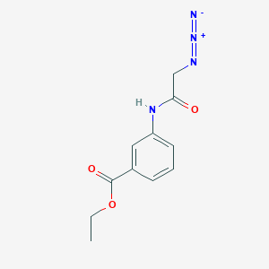 molecular formula C11H12N4O3 B14133745 Ethyl 3-[(azidoacetyl)amino]benzoate CAS No. 1160748-34-4