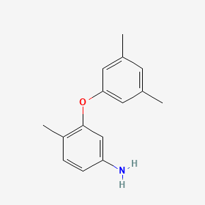 molecular formula C15H17NO B14133749 3-(3,5-Dimethylphenoxy)-4-methylaniline 