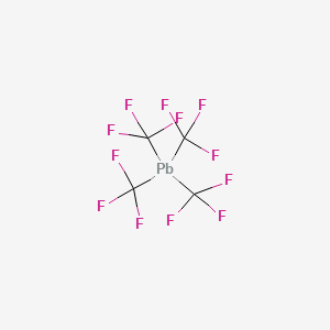 molecular formula C4F12Pb B14133831 Tetrakis(trifluoromethyl)plumbane CAS No. 4556-29-0