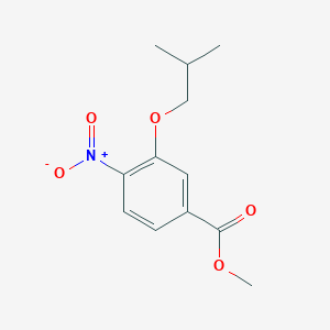 molecular formula C12H15NO5 B14133883 Methyl 3-isobutoxy-4-nitrobenzoate 