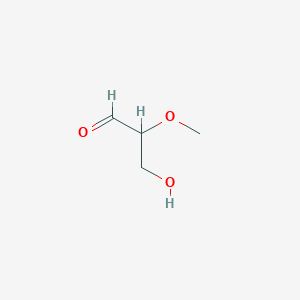 molecular formula C4H8O3 B14133947 3-Hydroxy-2-methoxypropanal CAS No. 4448-68-4