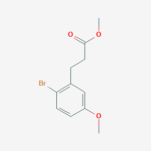 molecular formula C11H13BrO3 B14134048 Methyl 3-(2-bromo-5-methoxyphenyl)propanoate 