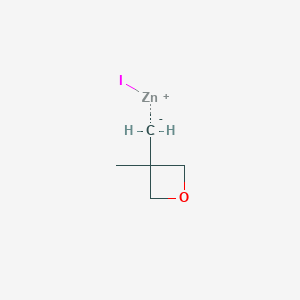 molecular formula C5H9IOZn B14134052 Zinc, iodo[(3-methyl-3-oxetanyl)methyl] 