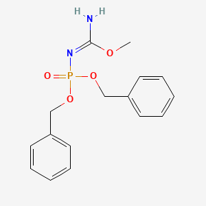 molecular formula C16H19N2O4P B1413407 N-[bis(benzyloxy)phosphoryl]methoxymethanimidamide CAS No. 93023-32-6