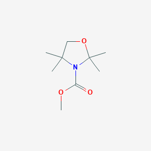 molecular formula C9H17NO3 B14134085 Methyl 2,2,4,4-tetramethyloxazolidine-3-carboxylate CAS No. 936493-29-7