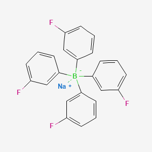 molecular formula C24H16BF4Na B14134103 Sodium tetrakis(3-fluorophenyl)borate(1-) CAS No. 26603-18-9