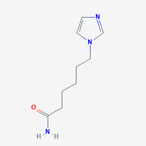 molecular formula C9H15N3O B14134184 6-(1H-Imidazol-1-yl)hexanamide CAS No. 88940-82-3