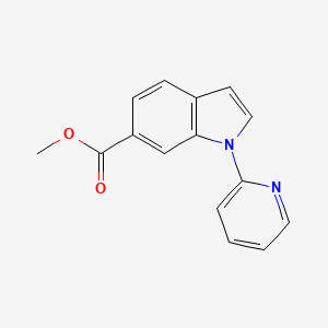 molecular formula C15H12N2O2 B14134198 Methyl 1-(pyridin-2-yl)-1H-indole-6-carboxylate 
