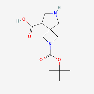 B1413430 2-(Tert-butoxycarbonyl)-2,6-diazaspiro[3.4]octane-8-carboxylic acid CAS No. 1823981-11-8