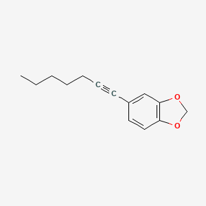 molecular formula C14H16O2 B14134334 5-Hept-1-ynylbenzo[1,3]dioxole 