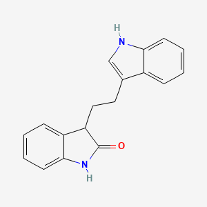 molecular formula C18H16N2O B14134421 3-(2-(1H-Indol-3-yl)ethyl)indolin-2-one 