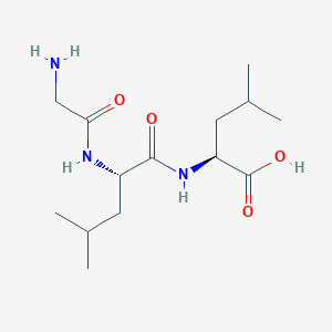 molecular formula C14H27N3O4 B14134485 Glycyl-L-leucyl-L-leucine CAS No. 4464-35-1