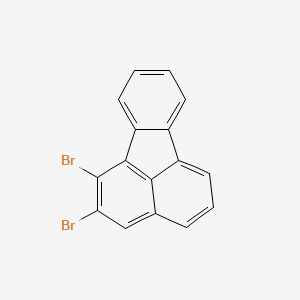 molecular formula C16H8Br2 B14134695 1,2-Dibromofluoranthene CAS No. 89298-78-2